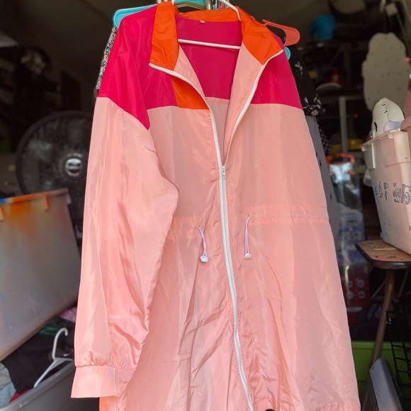 Longline Plus Windbreaker Cinched Waist - Picture 4 of 5